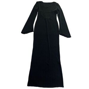 Lamara London Long Sleeve Maxi Dress in Black